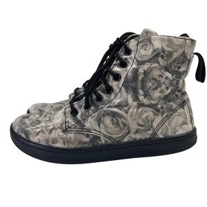 Dr. Martens Hackney Sneaker‎ Boot 6 Floral Skull Rose Goth Grunge Retro Punk Y2K